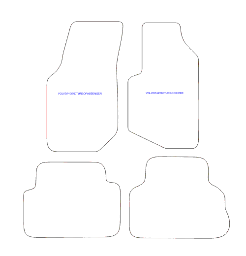 To fit Volvo 740 Turbo / 760 Turbo Car Mats 1983 - 1990 & Custom Logo - Picture 5 of 15